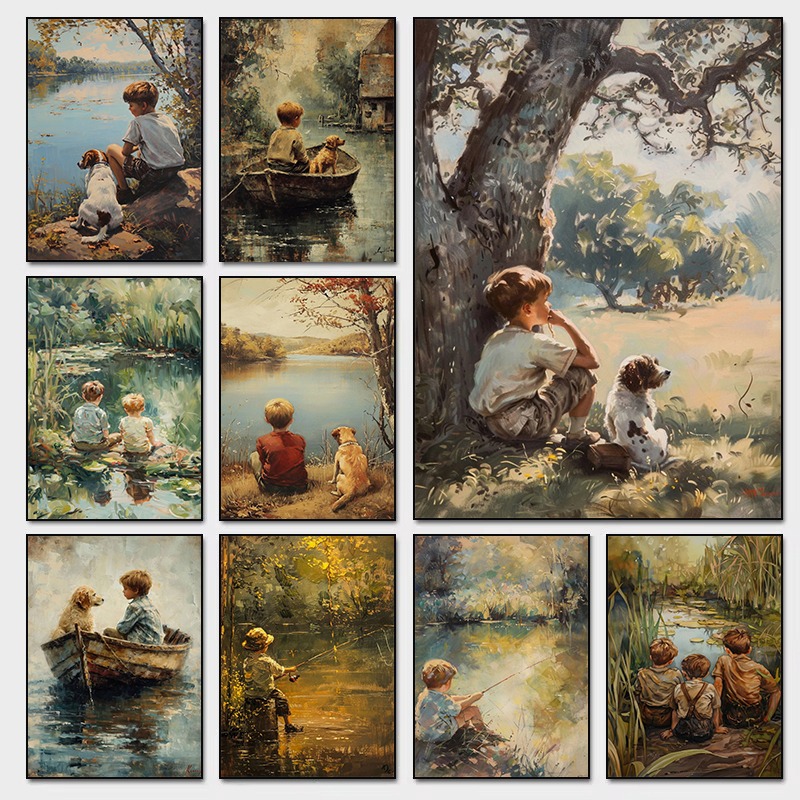 Outdoor Adventure For Kids - Plakat w stylu vintage do pokoju