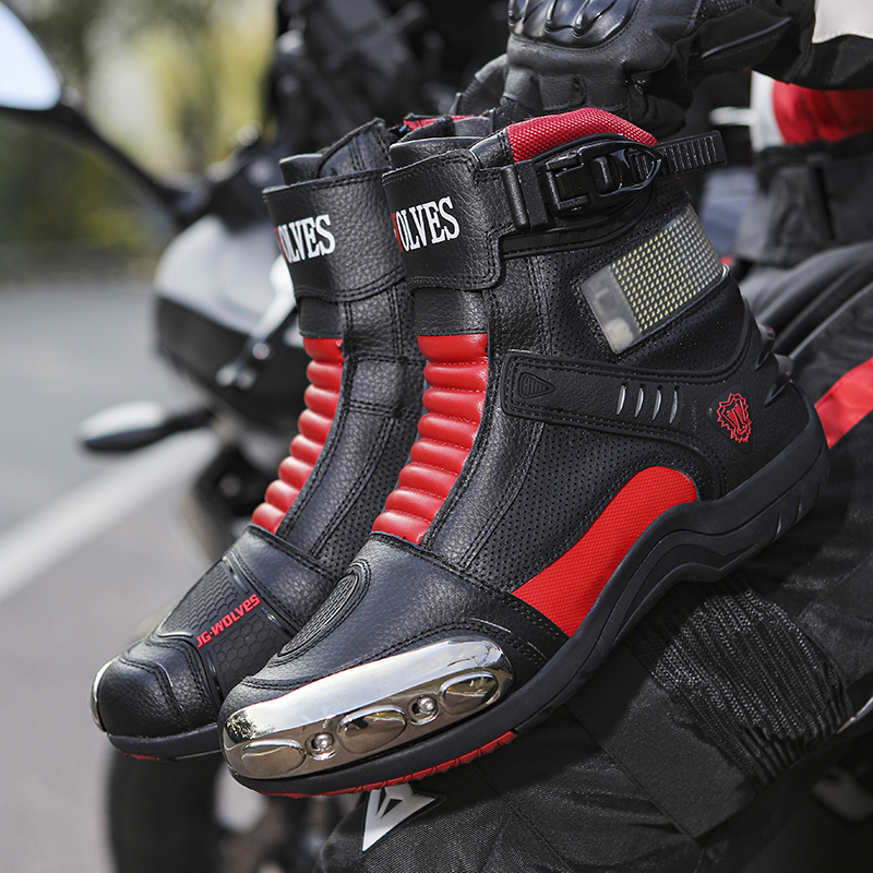 Outdoor Adventure Brand - JG.WOLVES Odpornie na zużycie buty motocyklowe