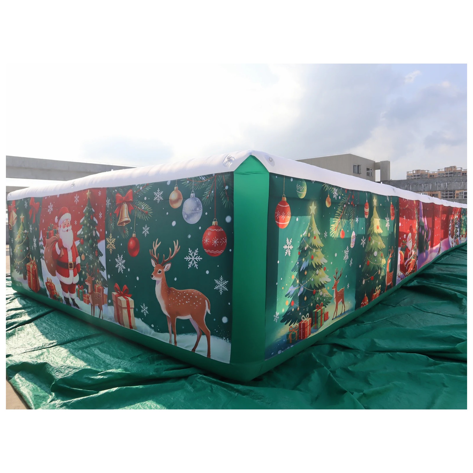 Outdoor Adventure Kids Party - Komercyjny długi dmuchany labirynt 6x20m (20x66ft)