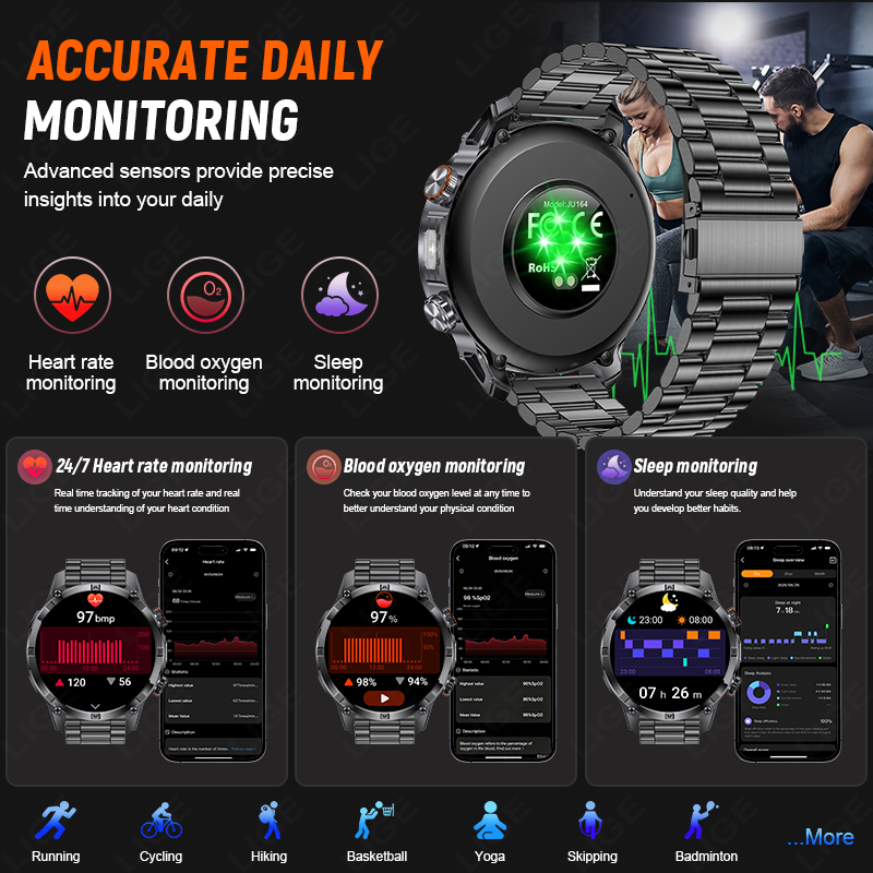 LIGE Nowy Zegarek Smartwatch O – Outdoor Adventure Reservations recenzja i cena