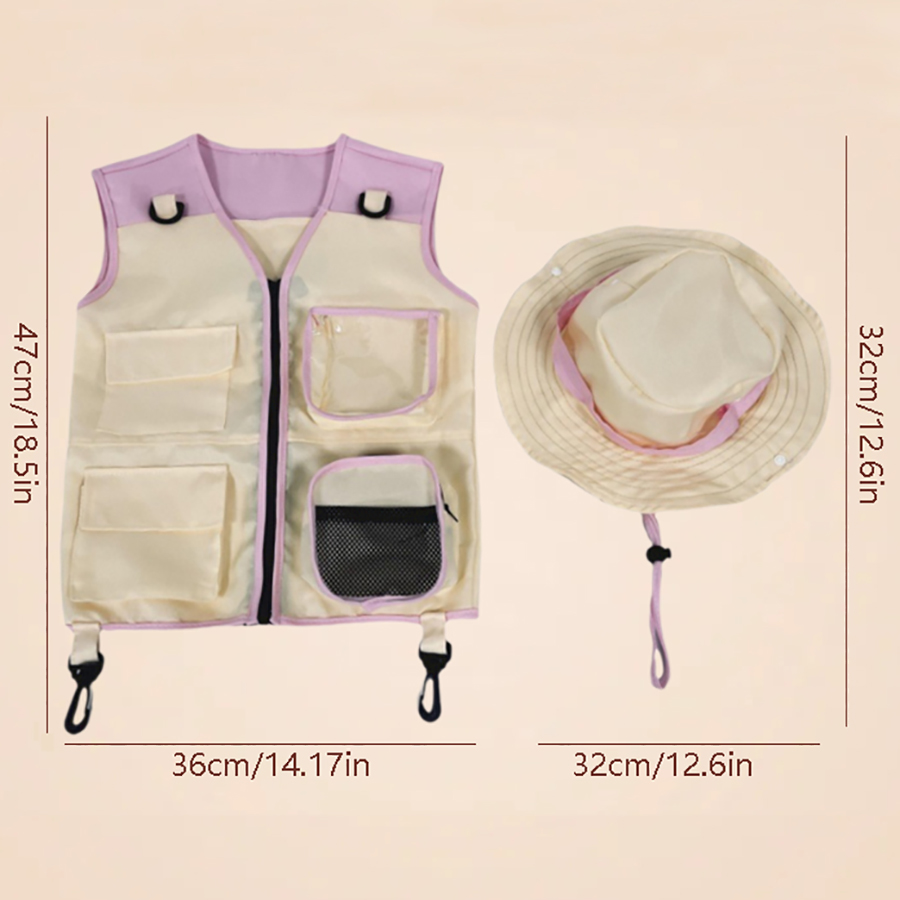 Children Explorer Vest Hat Sui – Outdoor Adventure Kids Party recenzja i cena