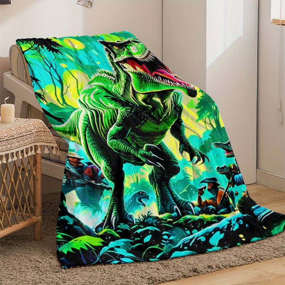 Koc polarowy z dinozaurem T-Re – Outdoor Adventure For Kids recenzja i cena